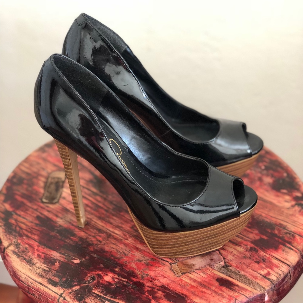 Jessica Simpson Patent Leather Platform Pump